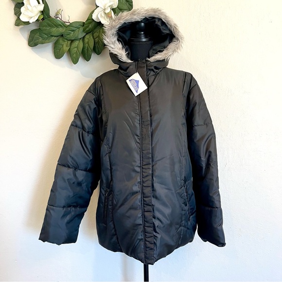 NWT Maxam Mountain Faux Fur Trimmed Puffer Jacket 2XL - Picture 2 of 14